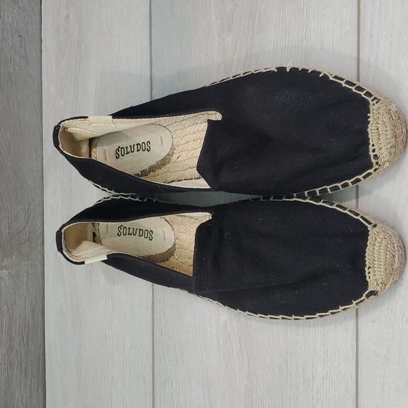 Anthropologie Soludos Womens Espadrille Platform Loafers slip on shoes sz 8.5 - Picture 4 of 11